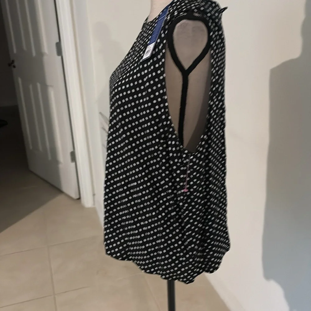 NWT 2X popsugar $40 shirt polka dot SL110 - Picture 4 of 7